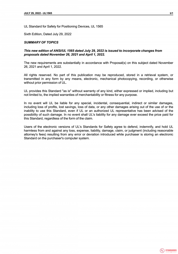 UL 1565 PDF UL 1565 PDF